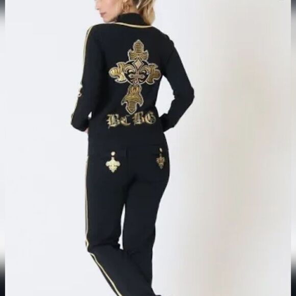 Bcbgmaxazria velour two-piece track suit, medium - Picture 9 of 15